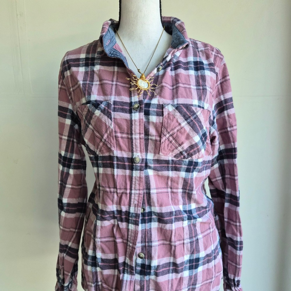 Legendary Whitetails Flannel Shirt Womens Medium Cottagecore Gorpcore Granola